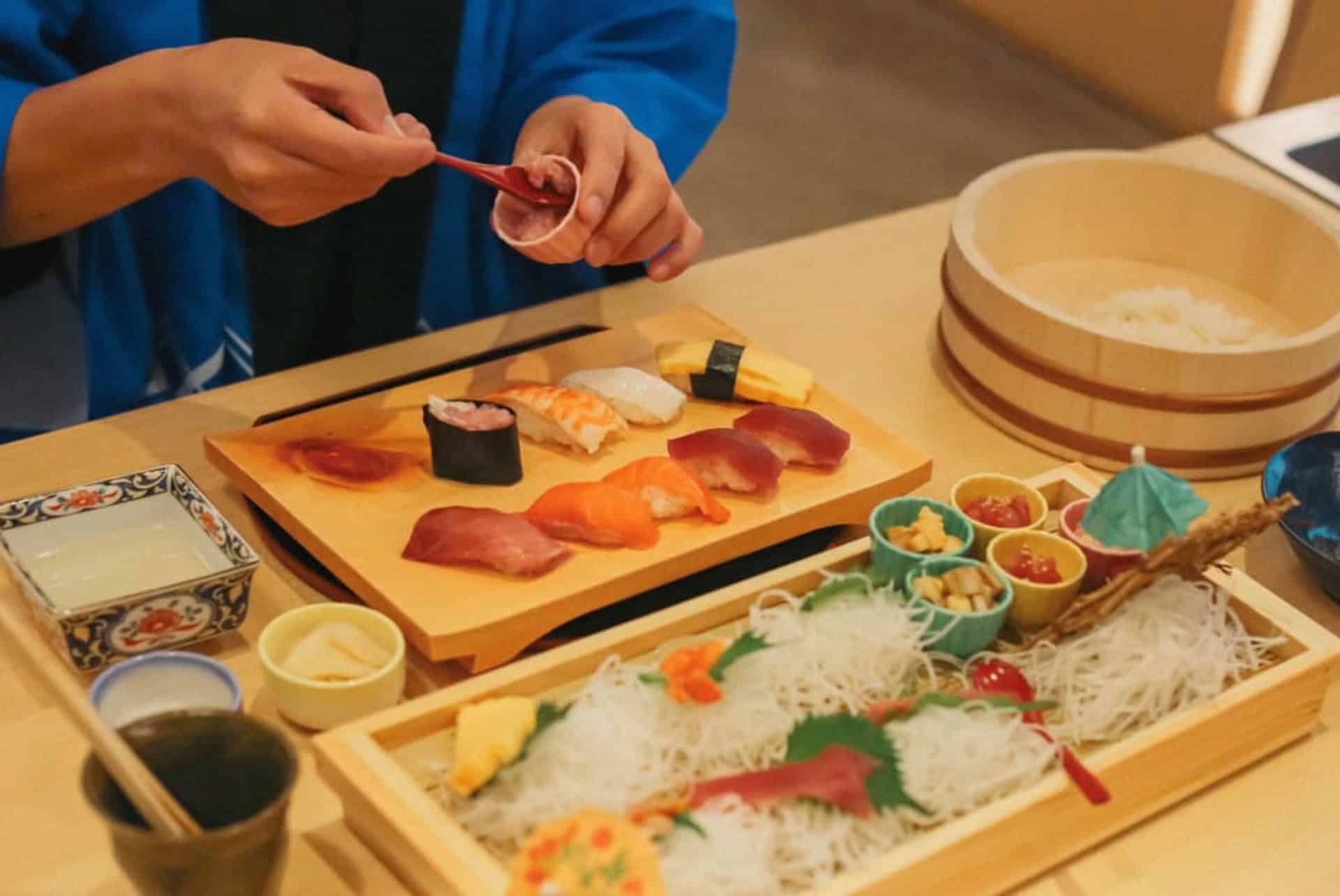atelier confection de sushis