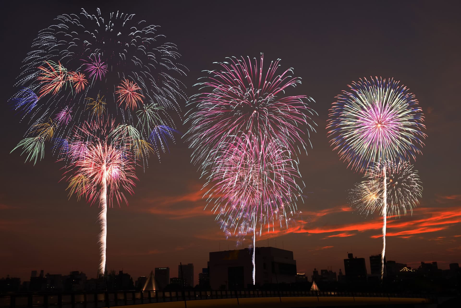 feux artifice sumidagawa tokyo