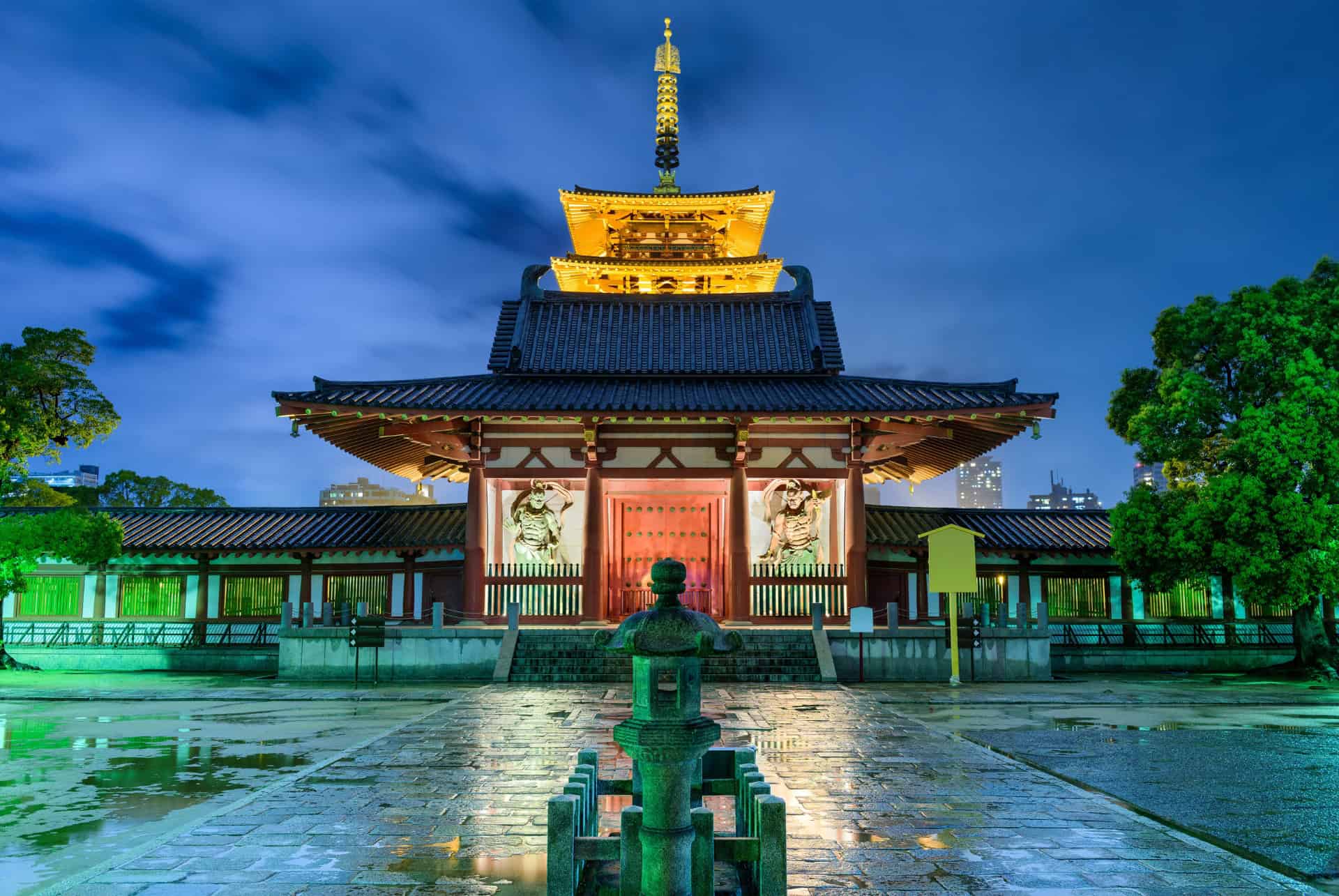 temple de shitennoji a osaka temple de shitennoji a osaka
