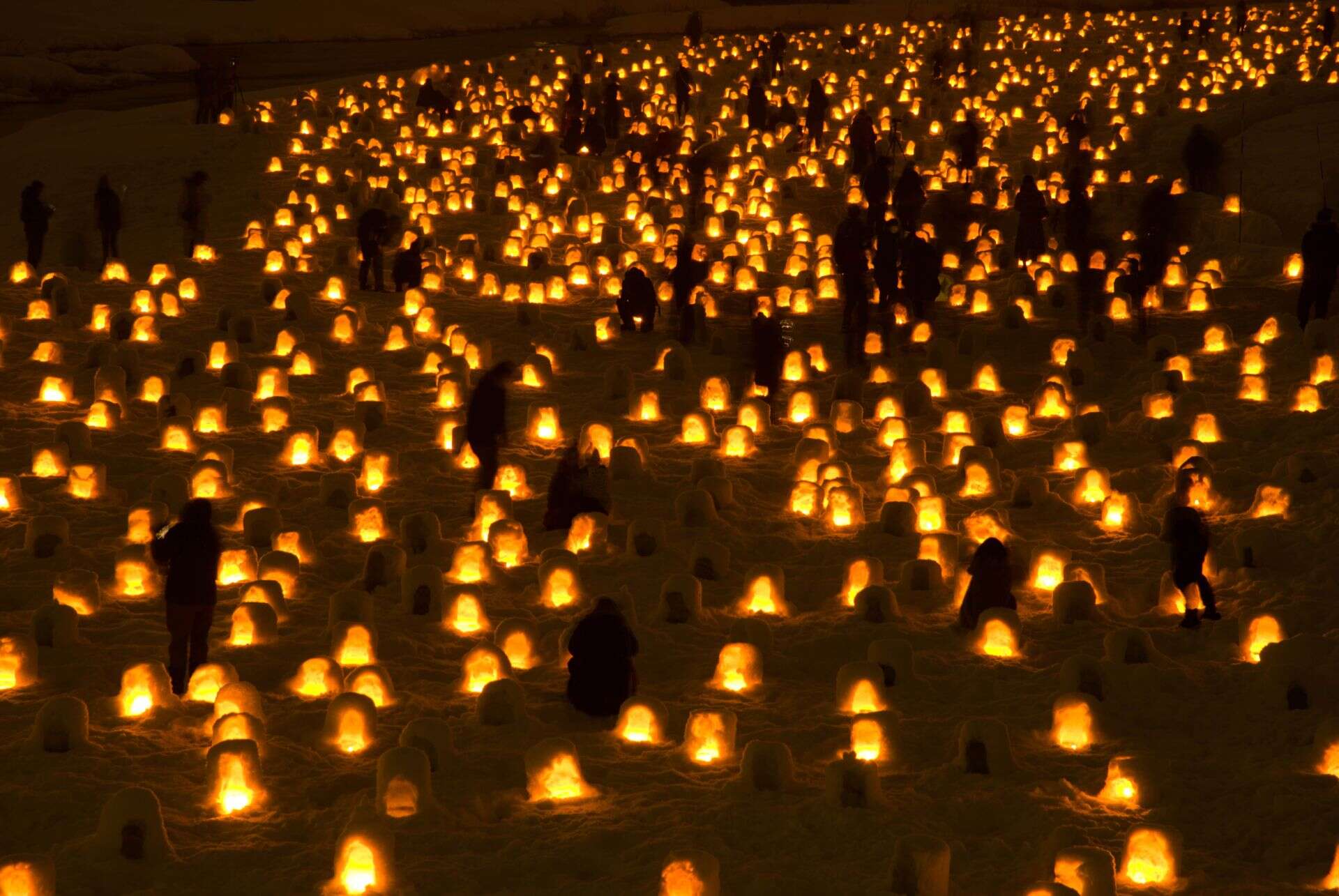 festival yokote kamakura japon en hiver