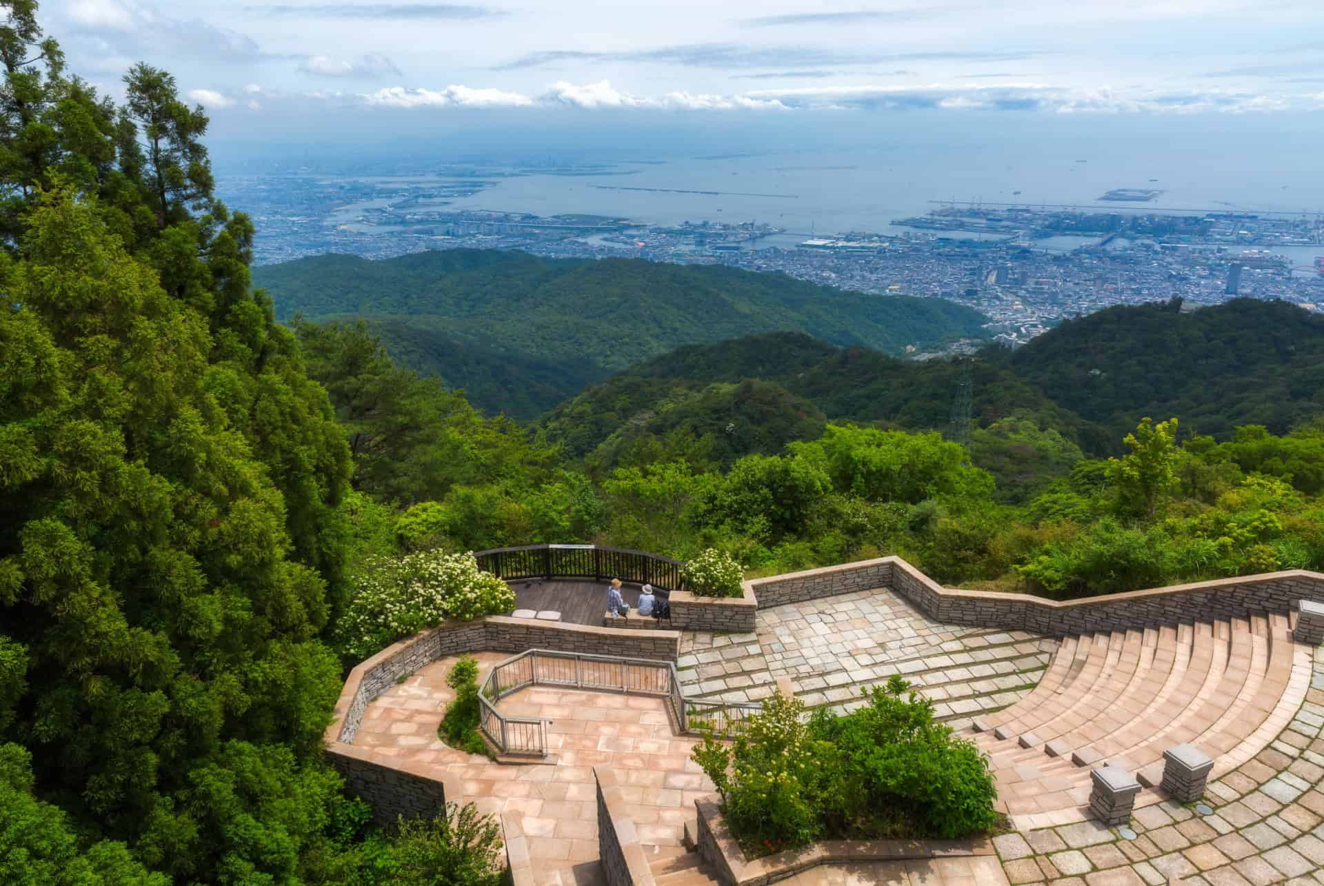 mont rokko vue aerienne kobe