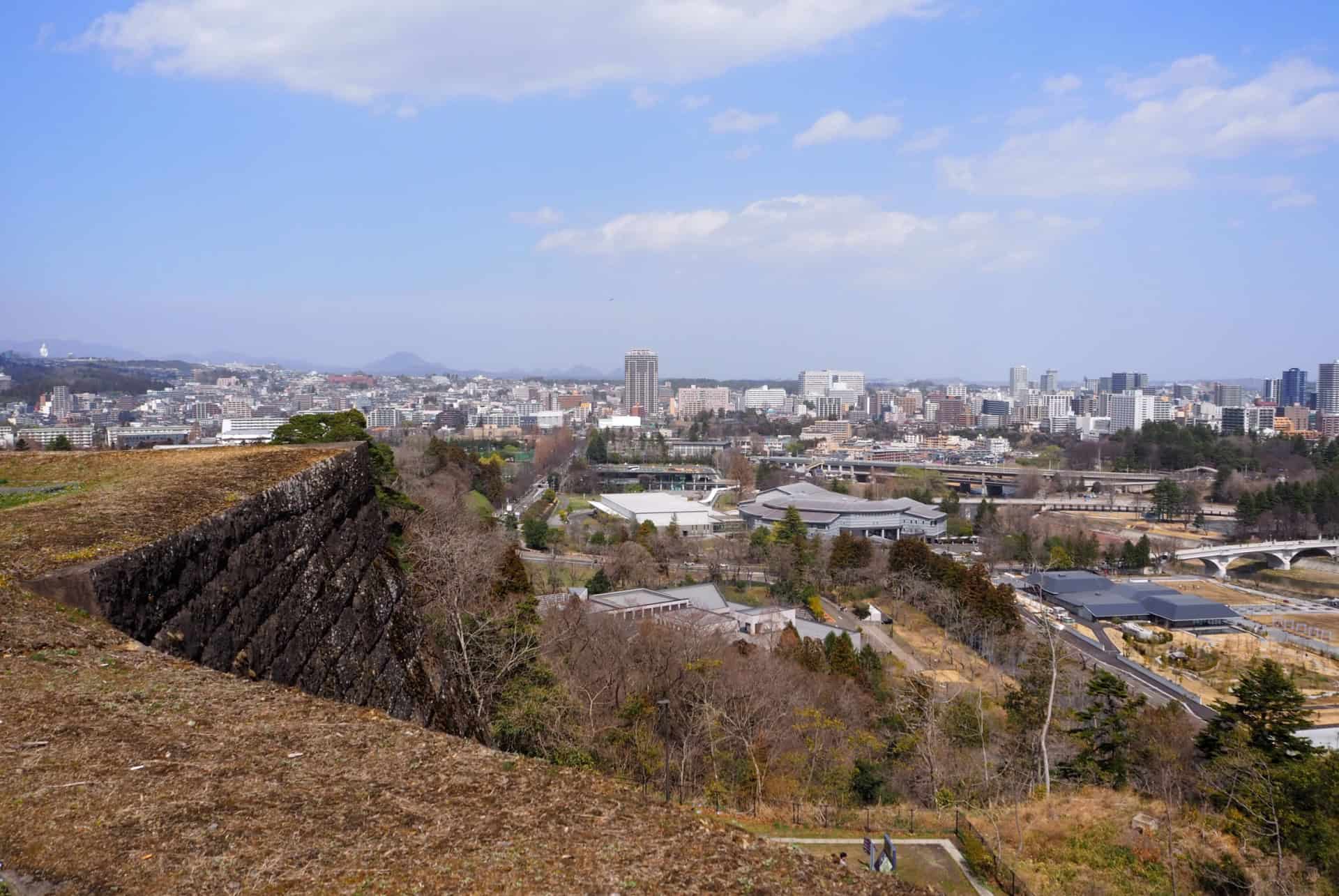 vue depuis le chateau de sendai aoba