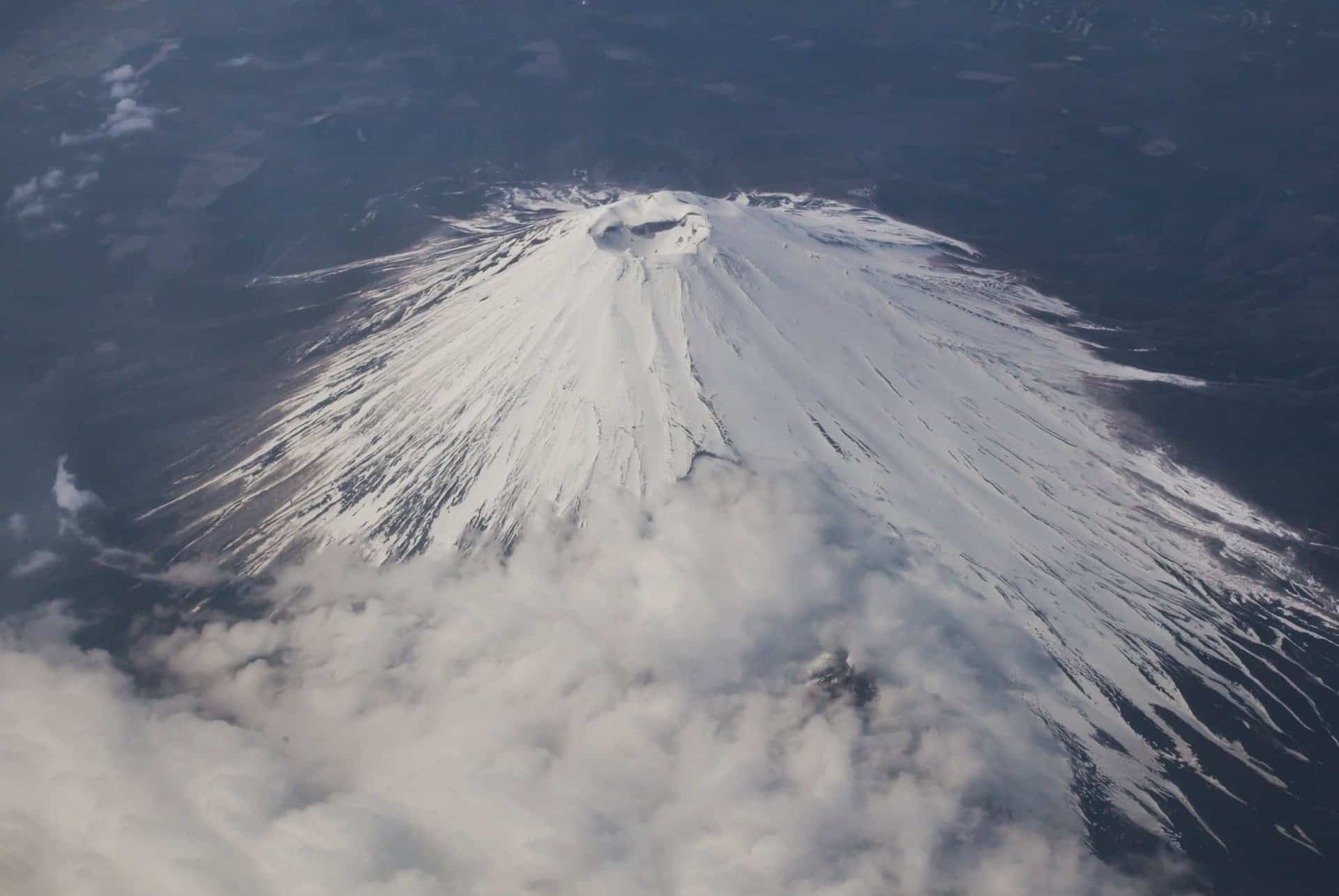 sommet et cratere mont fuji