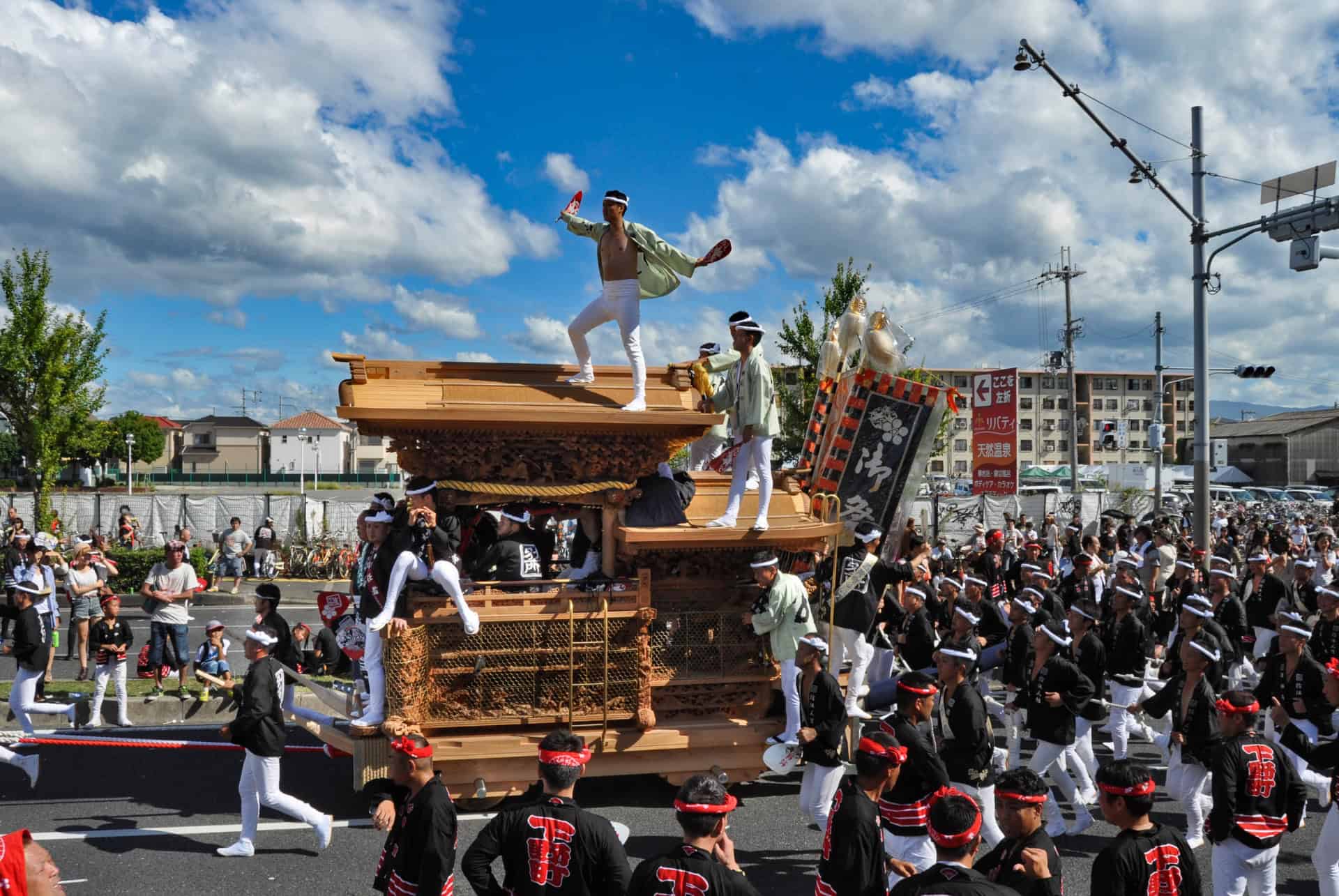 japon en septembre festival de danjiri a osaka