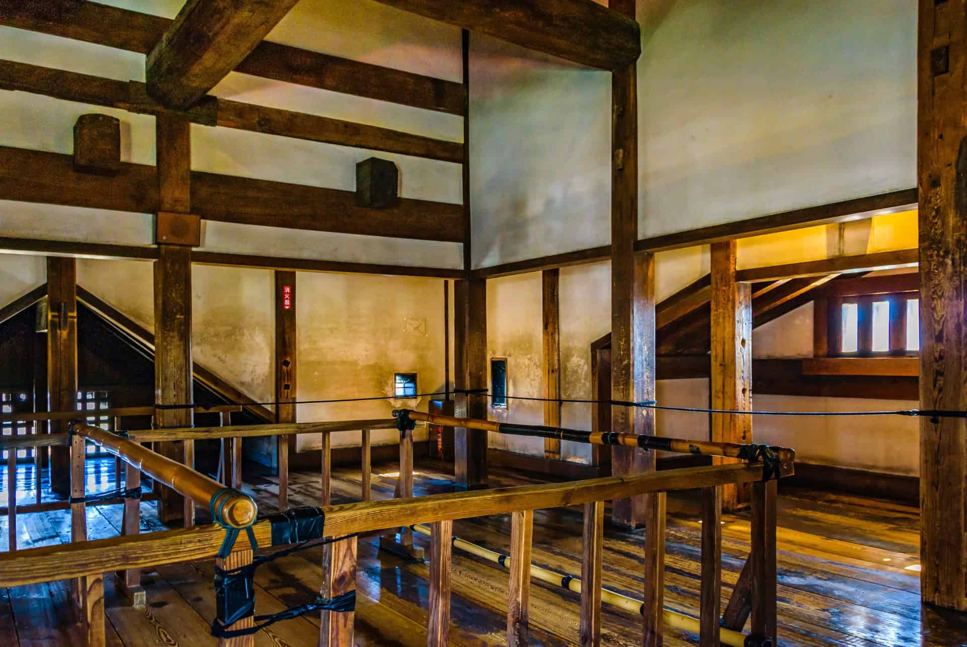 interieur du chateau de matsumoto