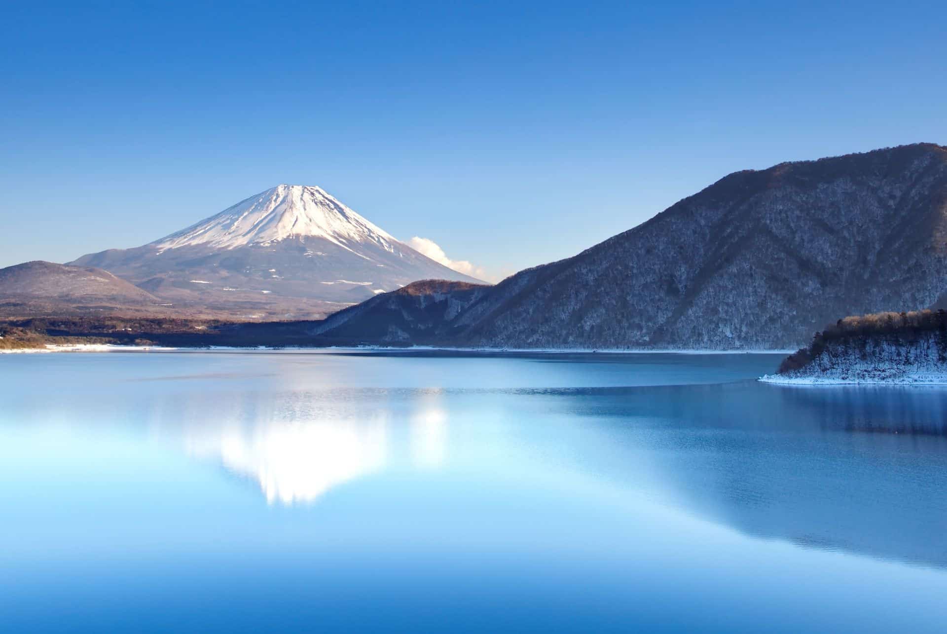 mont fuji en hiver