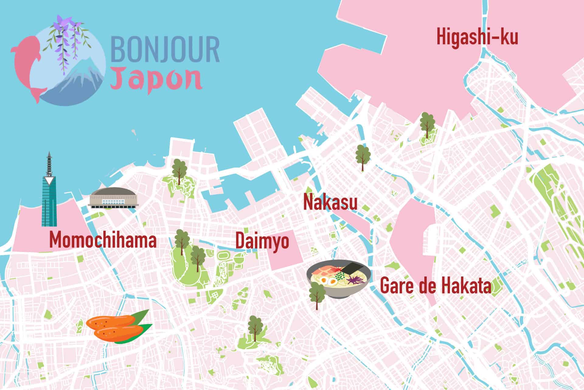 ou dormir a fukuoka carte