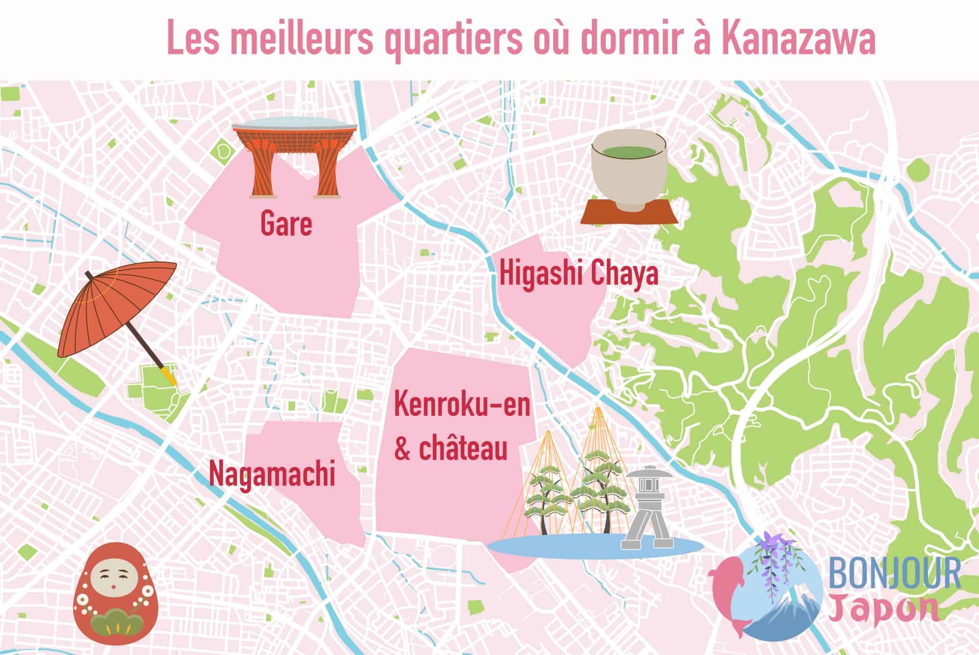 map ou dormir a kanazawa map ou dormir a kanazawa