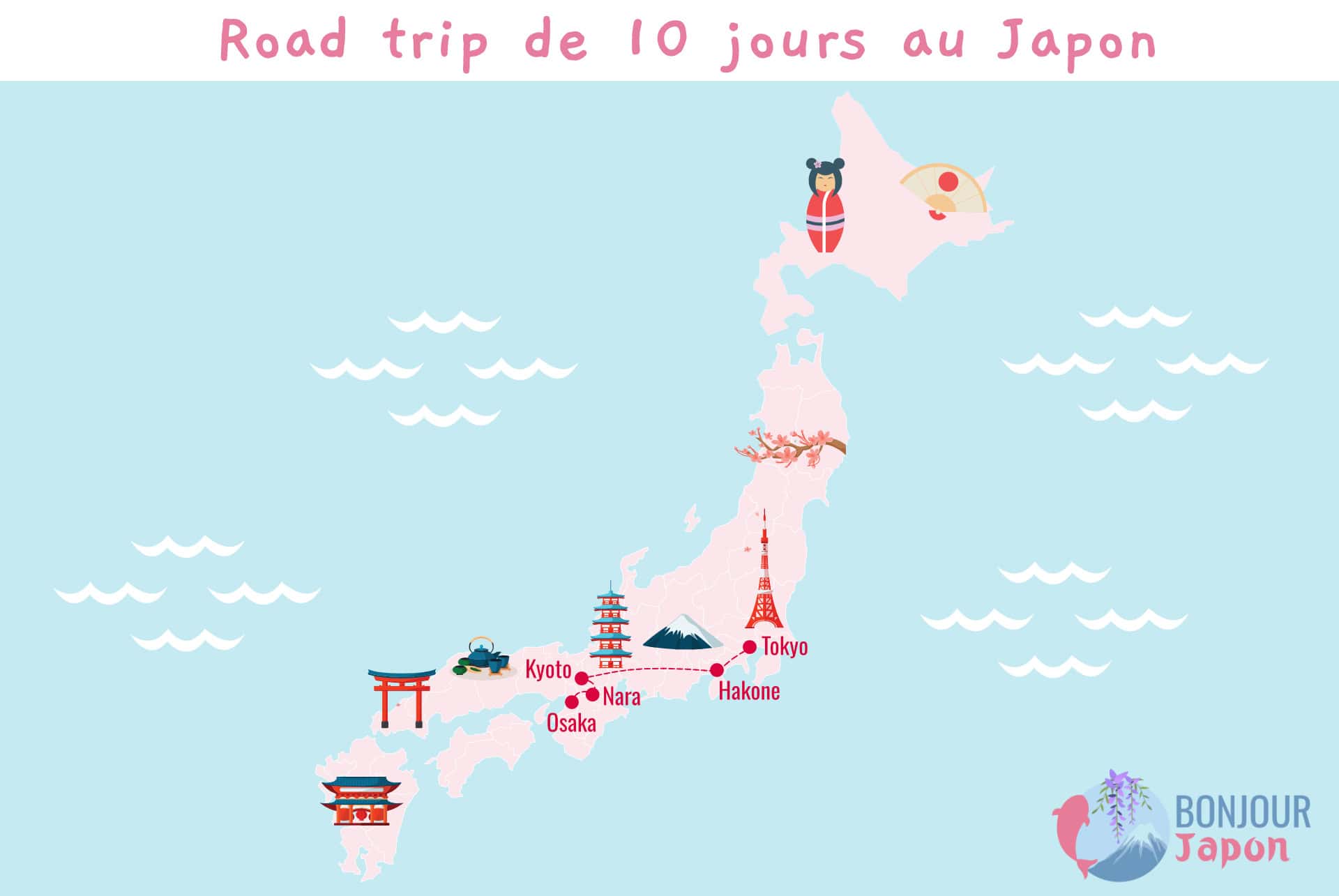 road trip au japon carte road trip au japon carte